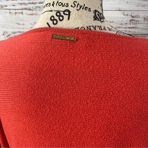 MICHAEL KORS LONG SLEEVE SCOOP NECK ZIPPER SIDES TUNIC BLOUSE TOP - Picture 10 of 12